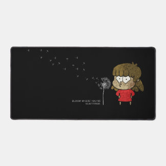 Tapis de bureau motivant mignon