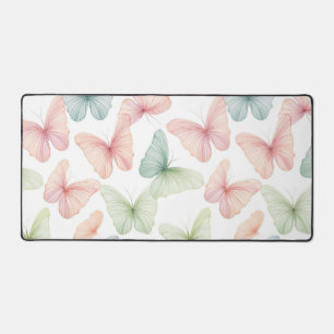 Tapis de bureau Papillon Pastel