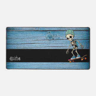 Tapis de bureau personnalisable squelette rustique