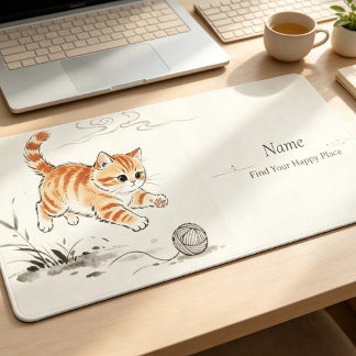 Tapis de bureau personnalisé élégant minimaliste,