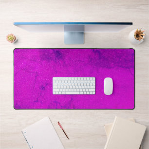 Tapis de bureau personnalisé Neon Magenta - Gras &