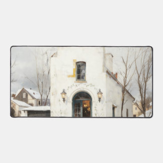 Tapis de bureau pour chalet d'hiver cosy