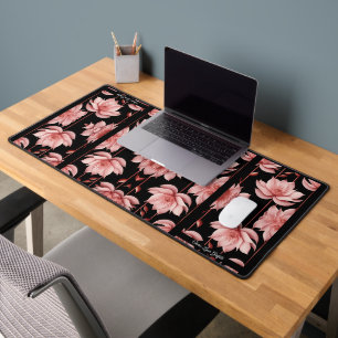 Tapis de bureau rose classique