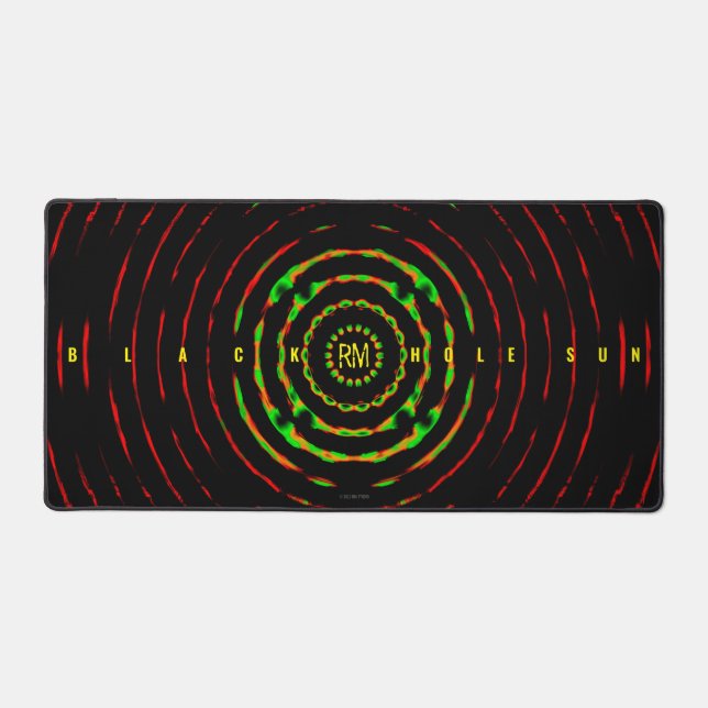 Tapis de bureau soleil à trou noir (Recto)