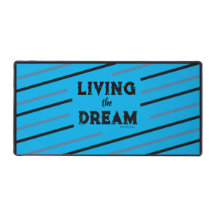Tapis de bureau "Vivre son rêve (Bleu)"