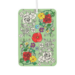 Tapis de fleurs au coquelicot air freshener