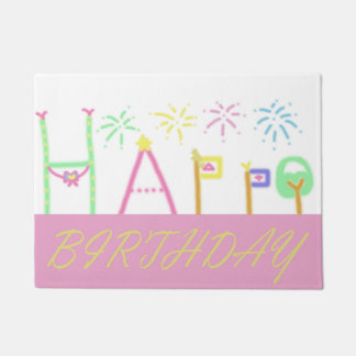 Tapis de joyeux anniversaire