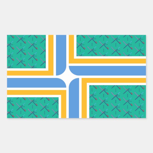 Tapis de l'aéroport PDX - Autocollant Portland (Devant)