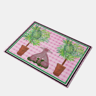 Tapis de natte de chien du Topiary Pink Staffordsh
