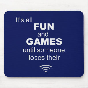 Tapis de perte de souris d'Internet de WiFi - bleu