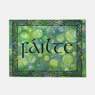 Tapis de pied, noeud celtique, fáilte