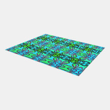 Tapis de plein air floral