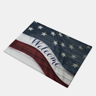Tapis de porte americana rustique