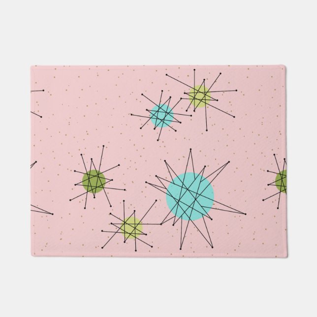 Tapis de porte atomique iconique rose de (Devant)