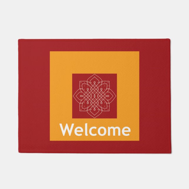 Tapis de porte avec Rangoli (Devant)