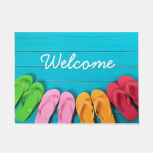 Tapis de porte bienvenu d'été