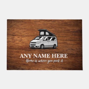 Tapis de porte Brown Camper fourgon personnalisé