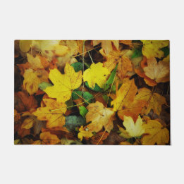 Tapis de porte Chute-Orienté - feuille d'or