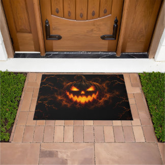 Tapis de porte Citrouille Lumineuse Halloween Spoo