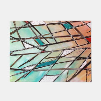 Tapis de porte coloré