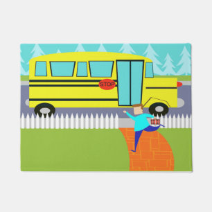 Tapis de porte contagieux de bande dessinée