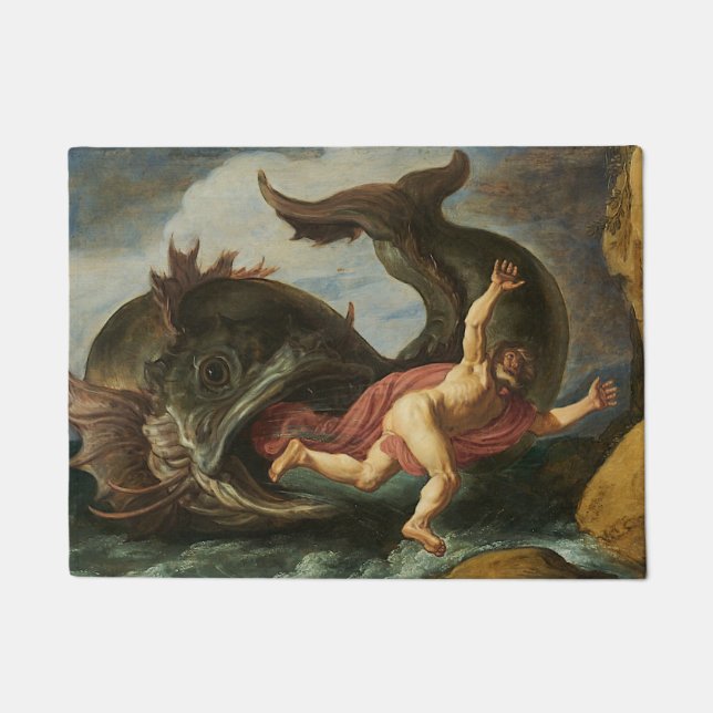 Tapis de porte d'art "Jonah and the Whale" (Devant)