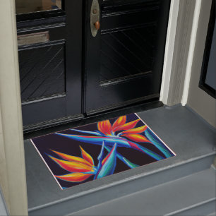 Tapis de porte d'art tropical