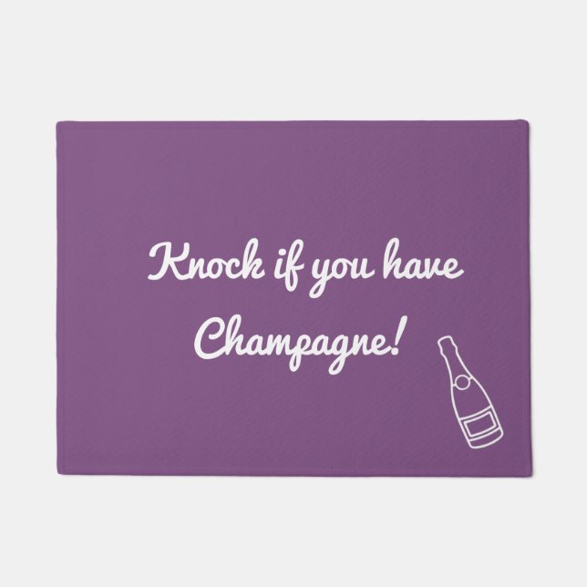 Tapis de porte de bouteille de Champagne (Devant)