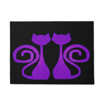 Tapis de porte de chat de Bouclé-Queue