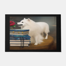 Tapis de porte de chien Esquimau américain Steampu