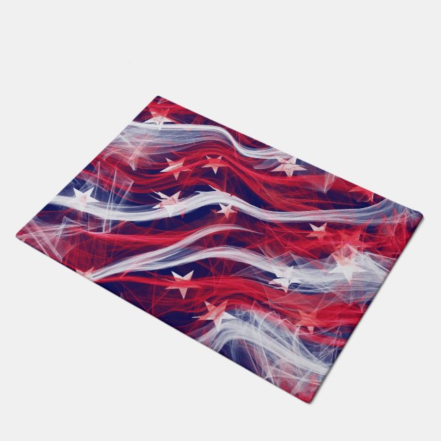 Tapis de porte de drapeau américain (Incliné)