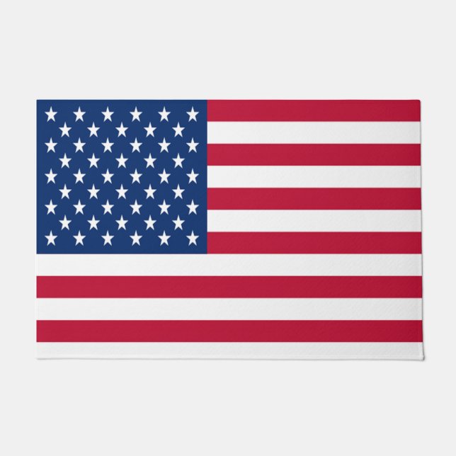 Tapis de porte de drapeau américain 24" x 36" (Devant)