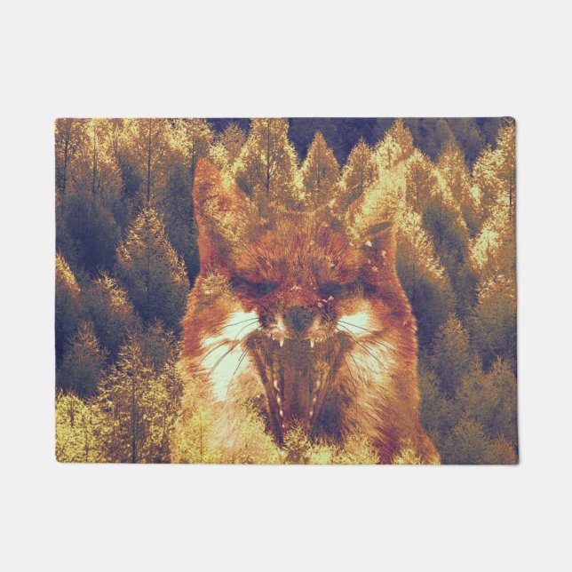 Tapis de porte de forêt de Fox (Devant)