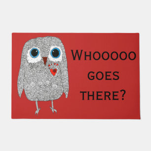 Tapis de porte de hibou 24" x 36"