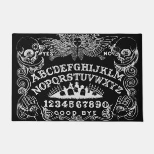 Tapis de porte de noir de conseil de sorcière