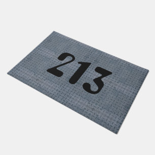 Tapis de porte de numéro de maison