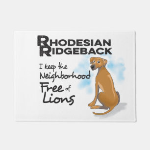Tapis de porte de ridgeback de Rhodesian