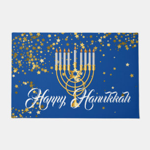 Tapis de porte de vacances - Hanukkah joyeux