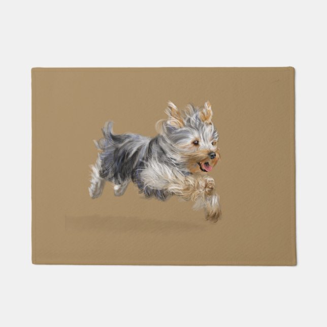 Tapis de porte de Yorkie (Devant)