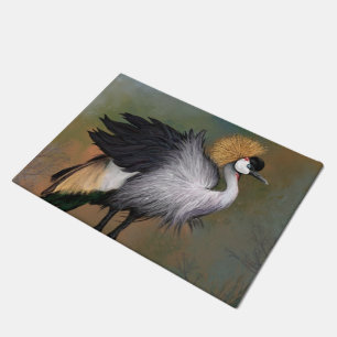 Tapis de porte des oiseaux de grue