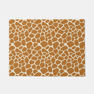 Tapis de porte d'impression de girafe