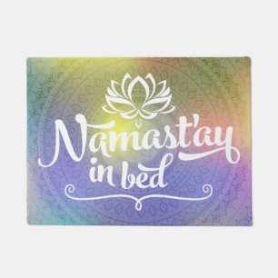 Tapis de porte drôle de citation de mandala de