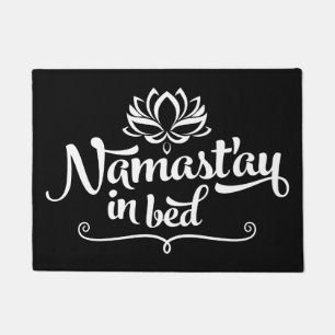 Tapis de porte drôle de citation de Namaste