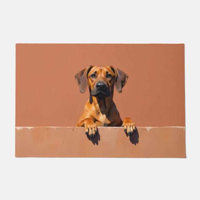 Tapis de porte en forme de Rhodesian Ridgeback (Devant)