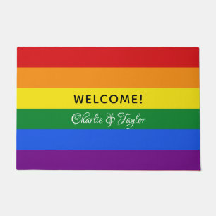 Tapis de porte faits sur commande de drapeau