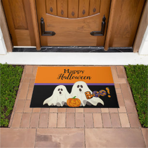 Tapis de porte fantomatique pour Halloween