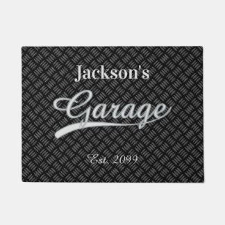 Tapis de porte gris gris classique