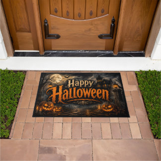 Tapis de porte Halloween Maison Hantée
