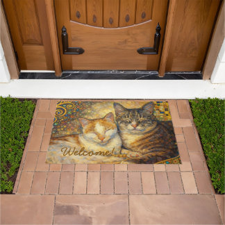 Tapis de porte inspiré de Klimt pour les meilleurs