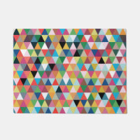 Tapis de porte modelé par triangle géométrique